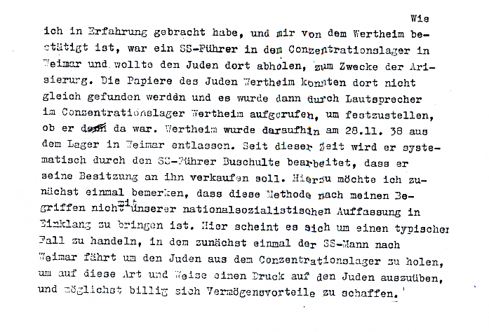 Ausschnitt aus einem Schreiben des Kreiswirtschaftsberaters Rehinhold Uhl, Detmold, an die Gauwirtschaftsberatung, Münster, vom 1.2.1938. LAV NRW OWL L 113 Nr. 924_90dpi.png